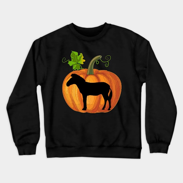 Zebra in pumpkin Crewneck Sweatshirt by Flavie Kertzmann